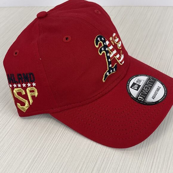 Oakland Athletics New Era 2023 Fourth Of July 9Twenty Strapback Adjustable Hat - Picture 4 of 7